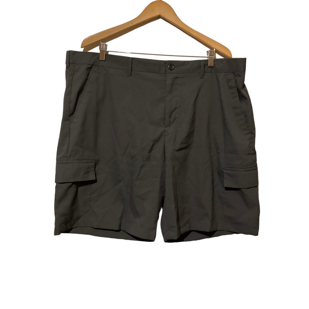 Island Republic Mens‎ Cargo Shorts Gray Flat Front Pockets Casual Big & Tall 42W